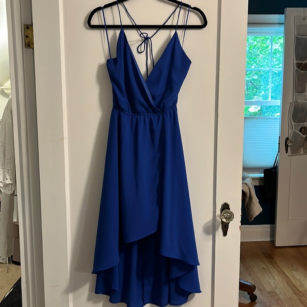 Jealous tomato high-low dress